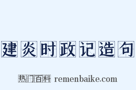 建炎时政记造句是什么意思的图片